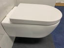 Rimfree toiletpot Sanotechnik Uno zonder spoelrand 53x40x35 incl. slim wc zitting