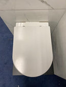 Rimfree toiletpot Sanotechnik Uno zonder spoelrand 53x40x35 incl. slim wc zitting