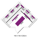 Sauna infrarood 150x150x200cm Sanotechnik Deluxe