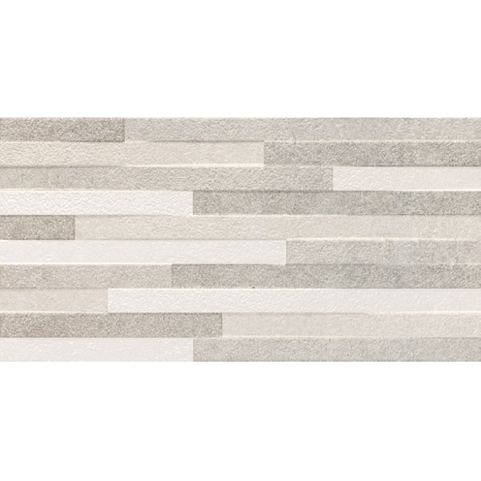 Tegel Pierre Grey Decor 30x60 cm Grijs Wand