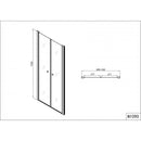 Dubbele nisdeur 90x195 met pendeldeuren Elegance