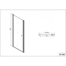 Douche nisdeur 80x195 swingdeur Sanotechnik Elegance chroom