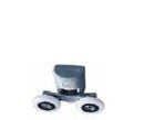 Dubbele boven rollers tbv Sanotechnik douchecabines