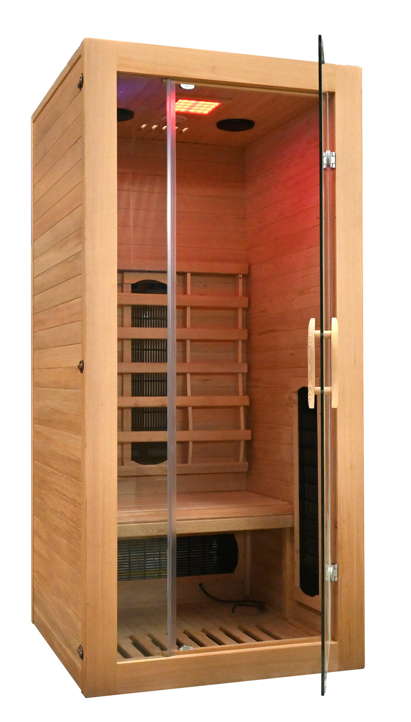 Infrarood sauna voor 1 persoon Malmö 90x90x190cm 1320 Watt