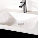 Badmeubel Sally 60x45 greeploos 2 laden softclose mat zwart