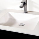 Badmeubel Sally 100x45 greeploos 2 laden softclose mat zwart