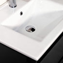 Badmeubel Sally 60x45 greeploos 2 laden softclose mat zwart