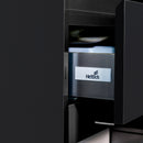 Badmeubel Sally 100x45 greeploos 2 laden softclose mat zwart