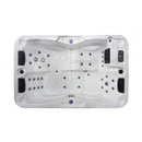 Whirlpool buitenbad 205x130x70cm Sanotechnik Modena wit grijs 3-persoons