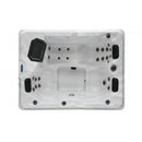 Buitenbad 210x160x80cm Diablo met whirlpool 3 persoons