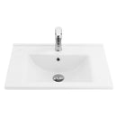 Keramische wastafel wit 60x45cm met kraangat Aloni