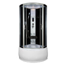 Gesloten douchecabine 1/4 rond 90x90 Silver Diamond