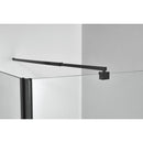 Zijwand 80x195 Sanotechnik Elite mat zwart profiel