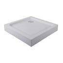 Douchebak vierkant Sanotechnik Corner wit inclusief sifon