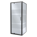 Douchecabine 90x90x190 mat zwart privacy glas Kerra Tomar