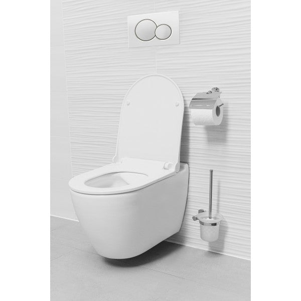 Rimfree Toilet Sanotechnik Uno Zonder Spoelrand 53X40X35 Incl. Slim WC Zitting