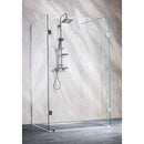 Complete inloopdouche set 100x80x30cm Sanotechnik Wide I antikalk