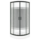 Douchecabine Xenia Black 90x90x195 incl. douchebak zwart decor