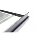 Badkamer LED spiegel 60x80 SOHO black mat zwart met planchet