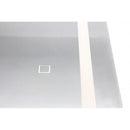 Badkamer LED spiegel 60x80 SOHO black mat zwart met planchet