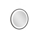 Badkamer LED spiegel rond 60 SOHO black mat zwart