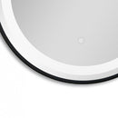 Badkamer LED spiegel rond 60 SOHO black mat zwart