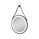 Badkamerspiegel 60 rond SOHO black mat zwart LED verlichting in spiegel