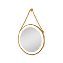 Spiegel 60 rond goud frame incl. ophanging