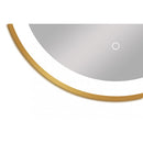 Spiegel 60 rond goud frame incl. ophanging