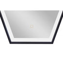 Spiegel 60x80cm mat zwart Soho Black met indirecte LED verlichting