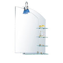 Spiegel 60x90cm met verlichting en planchet