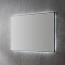Badkamerspiegel mat zwart met indirecte LED verlichting 80x70x3cm