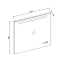 Luzi badkamer spiegel met LED verlichting, radio en Bluetooth