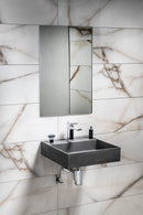 Wastafel beton antraciet 46 x 46 cm