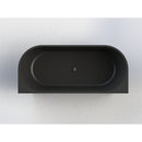 Ligbad Arcqua Pinto Back to wall Half Vrijstaand