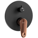 Inbouw doucheset met inbouwdeel Rea Mild mat zwart/rose goud