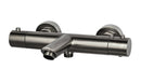 Luzi Thermostatische badkraan Rond Gun Metal