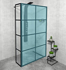 Zijwand voor inloopdouche Cure Black 35x200cm mat zwart