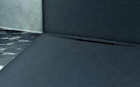 Douchebak Fiora Limite 180x100x3.8cm zwart