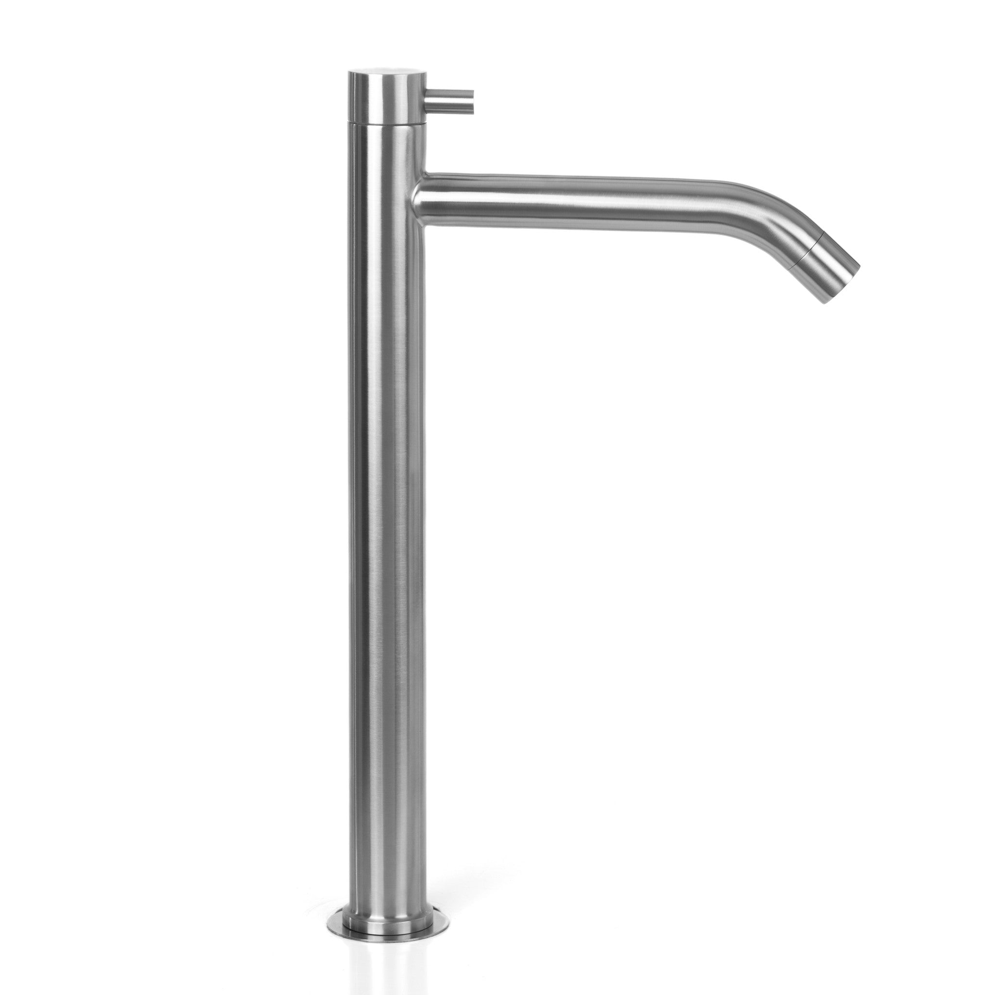 Hoge Fonteinkraan Luzi 35cm Rond RVS