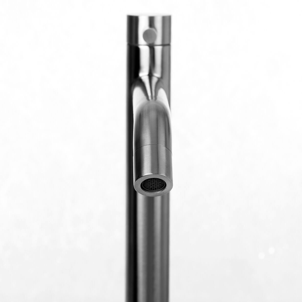 Hoge Fonteinkraan Luzi 35cm Rond RVS