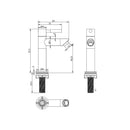 Fonteinkraan Luzi rond RVS
