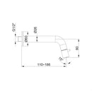 Inbouw fonteinkraan inkortbaar Luzi Rond div. kleuren