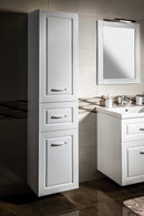 Aqualine Favolo hoge kolomkast met wasmand 40x31x184