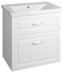 Retro wastafel onderkast Favolo mat wit Diverse afmetingen