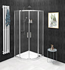 Douchecabine 90x90 Sigma Simply Quadrant R550 Helder Veiligheidsglas 6mm Chroom