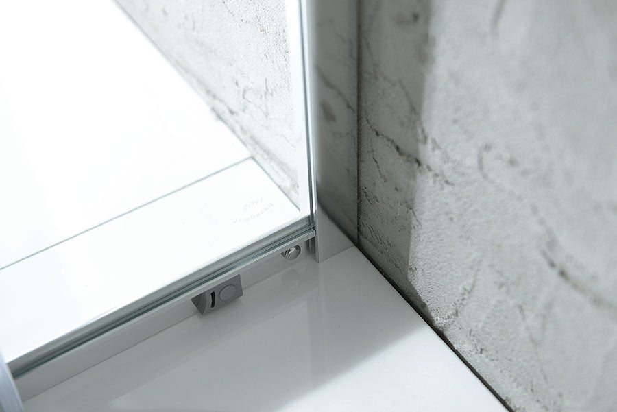 Douchecabine 90x90 kwartrond Aqualine Arleta helder glas