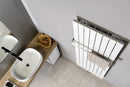 Designradiator 60x180cm 1205W wit midden aansluiting Colonna