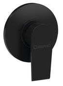 Inbouw douchemengkraan mat zwart incl. inbouwdeel