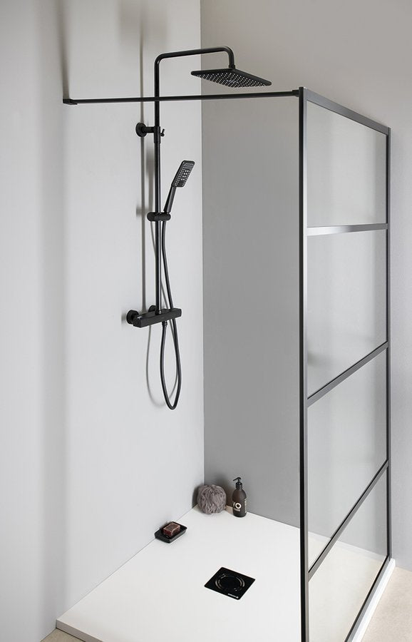 Sapho Opbouw Doucheset met Thermostatische Kraan Mat Zwart